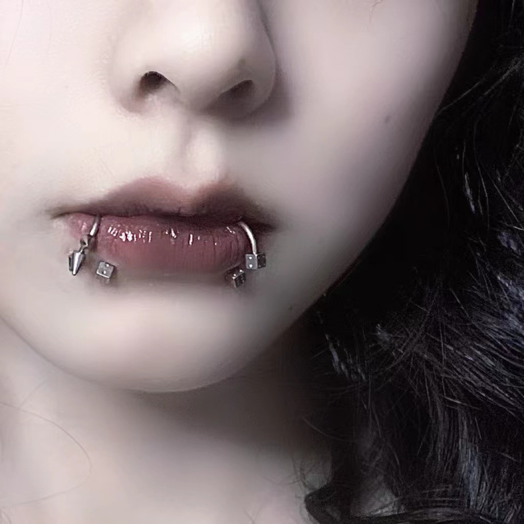 Punk Steel Lip Ring Labret Stud Lip Nose Nail Septum Ear Earring Titanium Steel Non-Fading Piercing Jewelry Wholesale - Image 2
