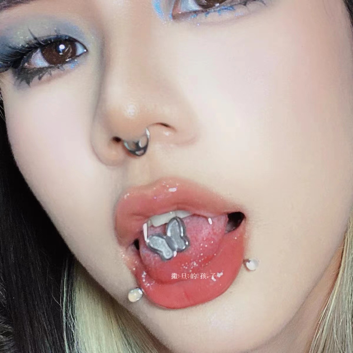 Titanium Steel Tongue Nail Tongue Ring Piercing Jewelry 12mm Length 1.6mm Thick - Image 4