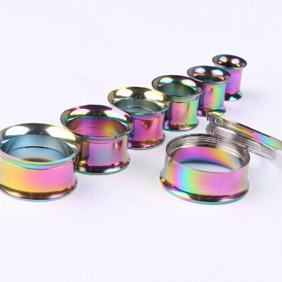 Factory Direct Stainless Steel Internally Threaded Color Avatar Ear Expander Ear Plugs 20mm - Image 2