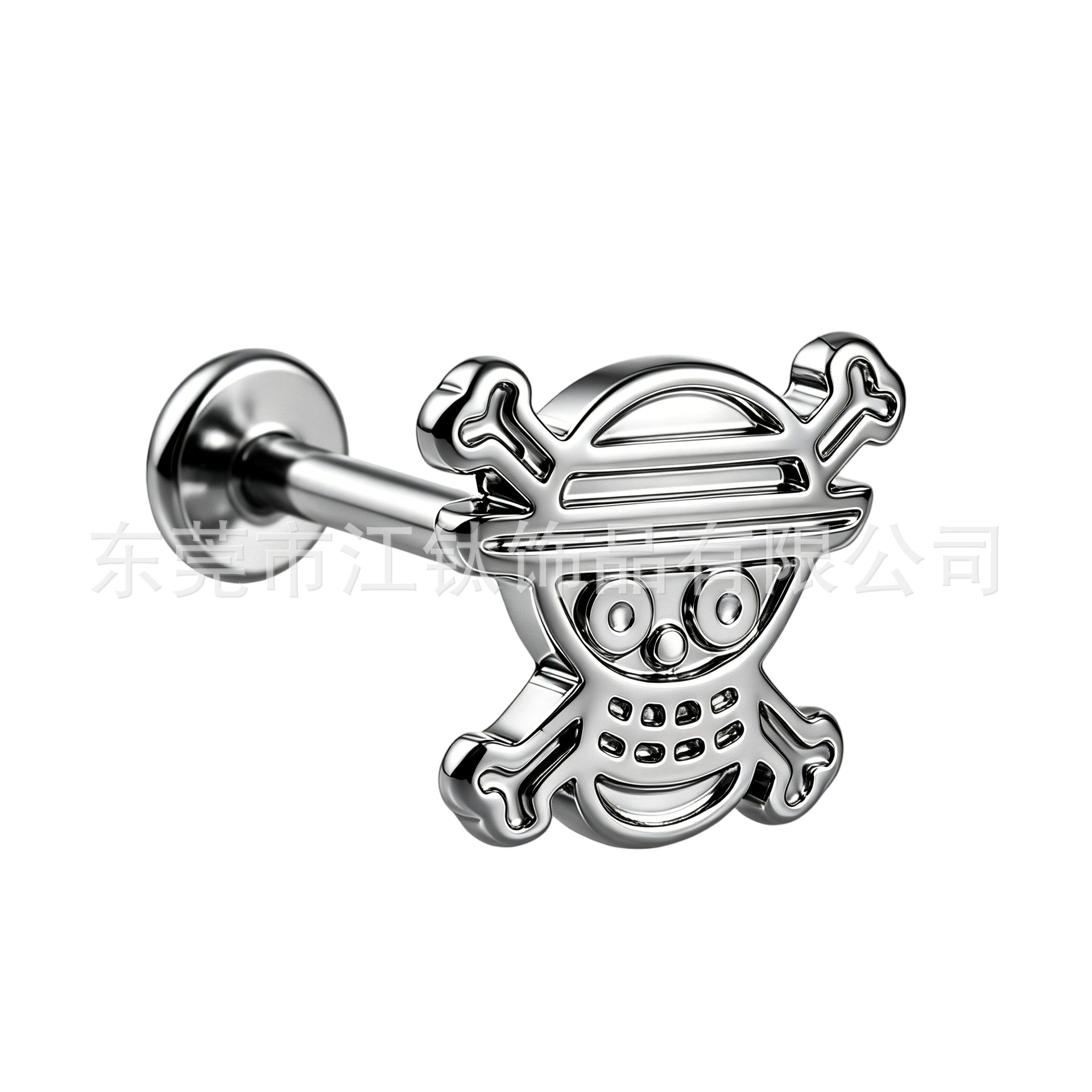 One Piece Skull Head Cartoon Ear Lip Stud G23 Titanium Alloy Body Piercing Jewelry for Cartilage - Image 5