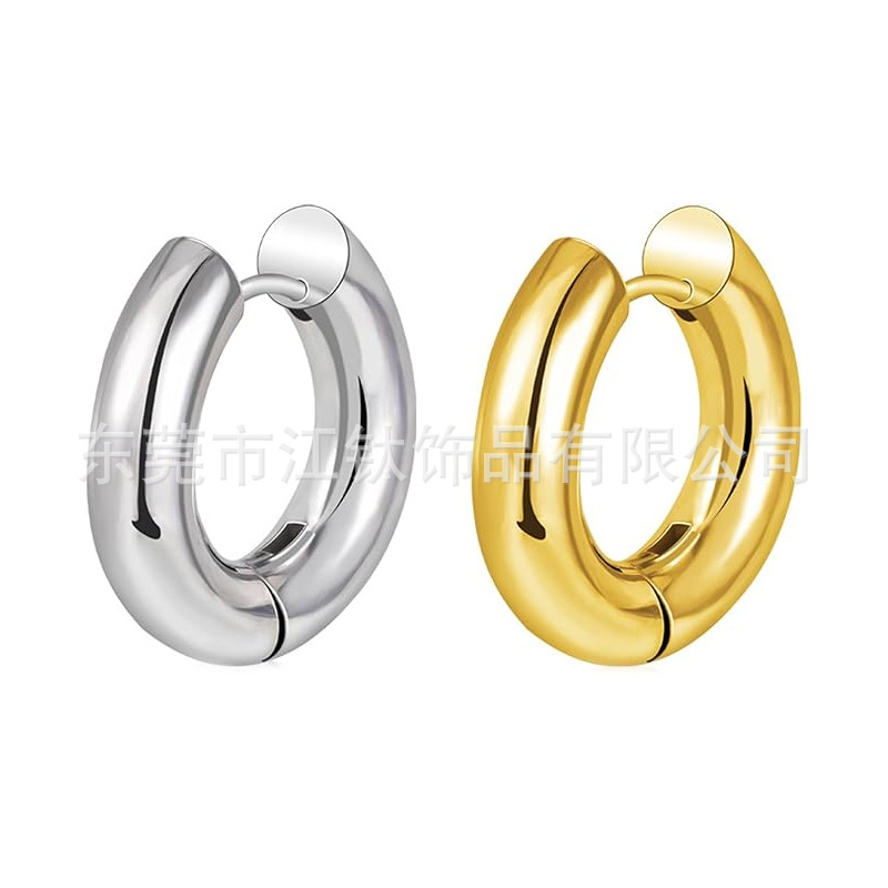JT855 G23 Titanium Earring - Thickened Hoop for Cartilage, Helix, Tragus - ASTM F136 Body Piercing Jewelry - Image 5