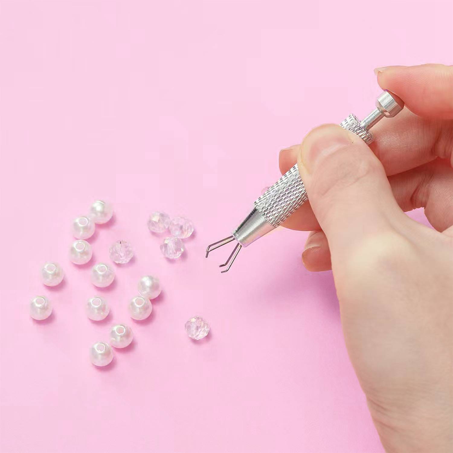 Aluminum Alloy Jewelry Gripping Tool Long and Short Four-Claw Clip Anti-Slip Diamond Setting Pliers for Piercing - Image 2