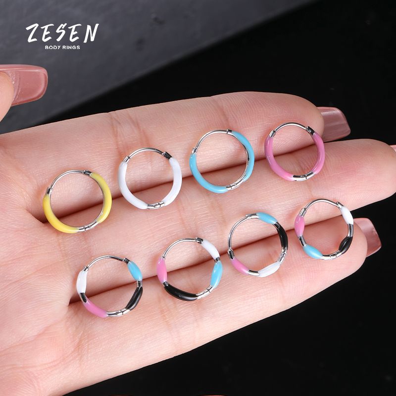 Ultra-Fine 1.2mm Gauge Round Wire Earrings, Stainless Steel Glue Drop Stud Earrings for Men and Women, 2022 New Summer Design - Image 4