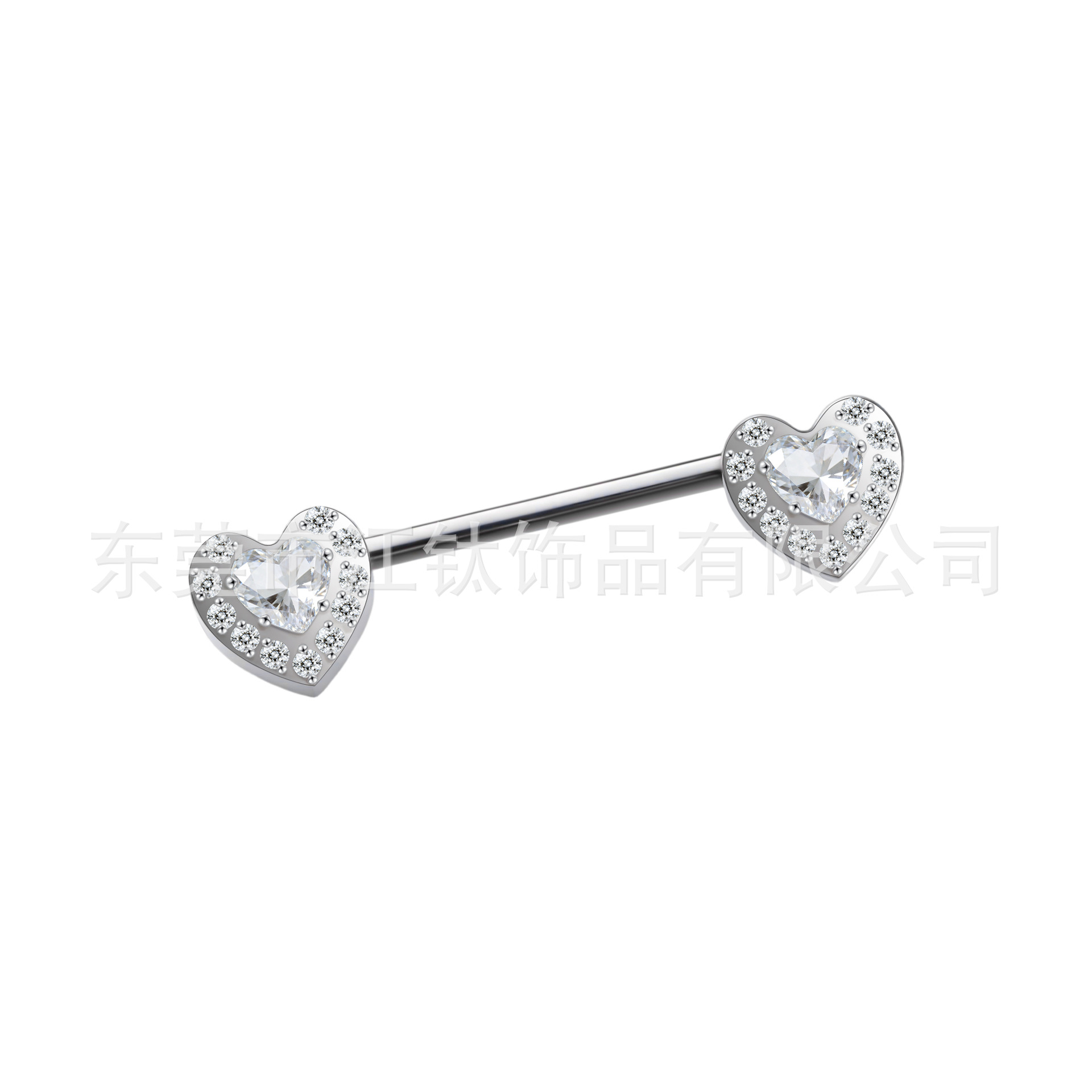 G23 Titanium Nipple Ring Heart Bow Small Flower CZ Stone Body Piercing Jewelry - Image 5