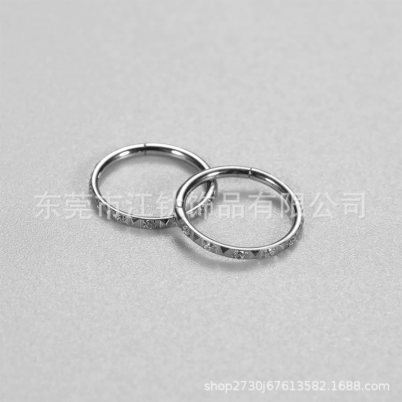 G23 Titanium Seamless Closed Ring Nose Ring Hoop Earring - 1.2mm x 10mm Gold - Image 4