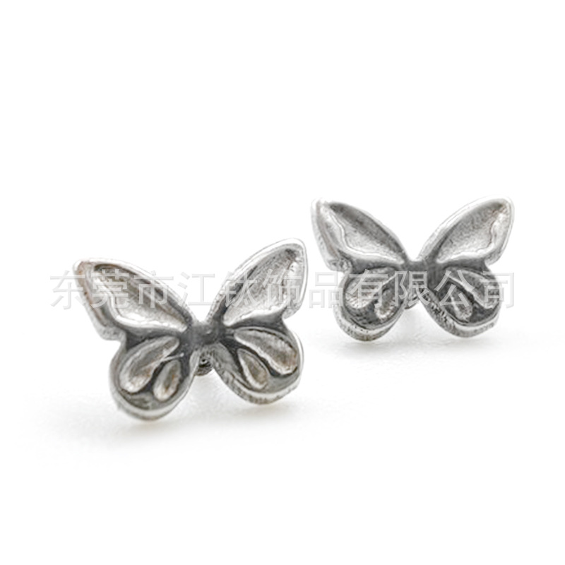 G23 Titanium Butterfly Cartilage Stud Earring 16G Flat Back Ear Piercing Jewelry - Image 5
