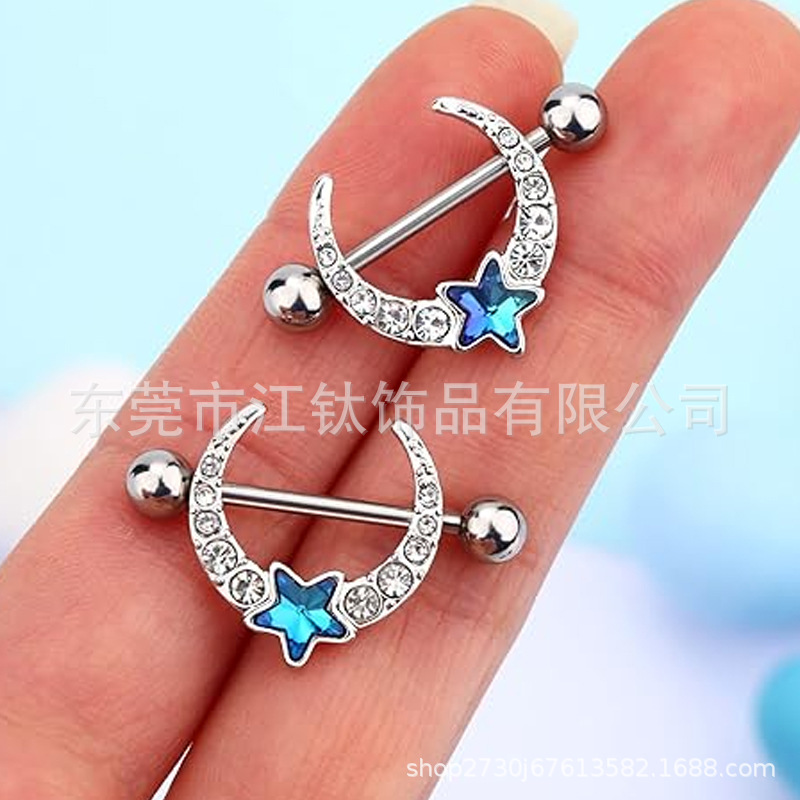 G23 Titanium Alloy Nipple Ring Nipple Studs Custom Jewelry by Jiangtai F136 - Image 3