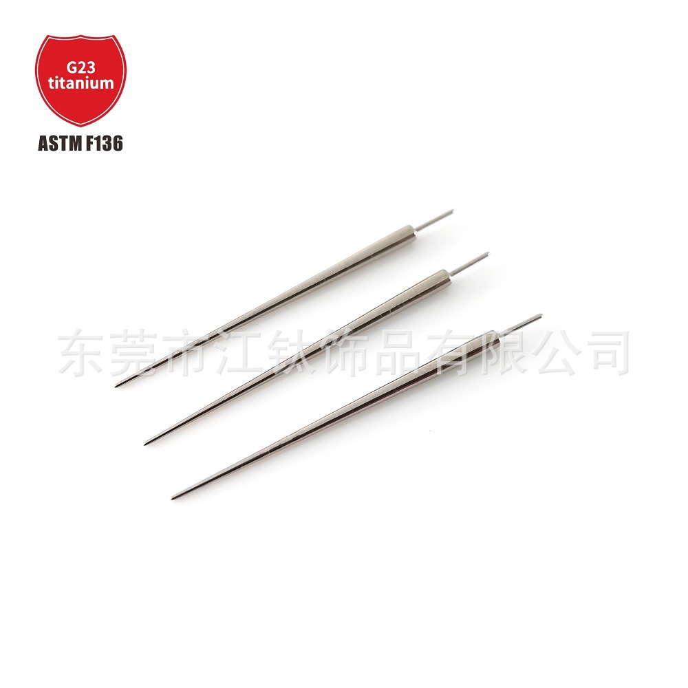 G23 Titanium Piercing Needle Guide Pin - Internal & External Thread Insertion Tool for Body Jewelry - Image 3