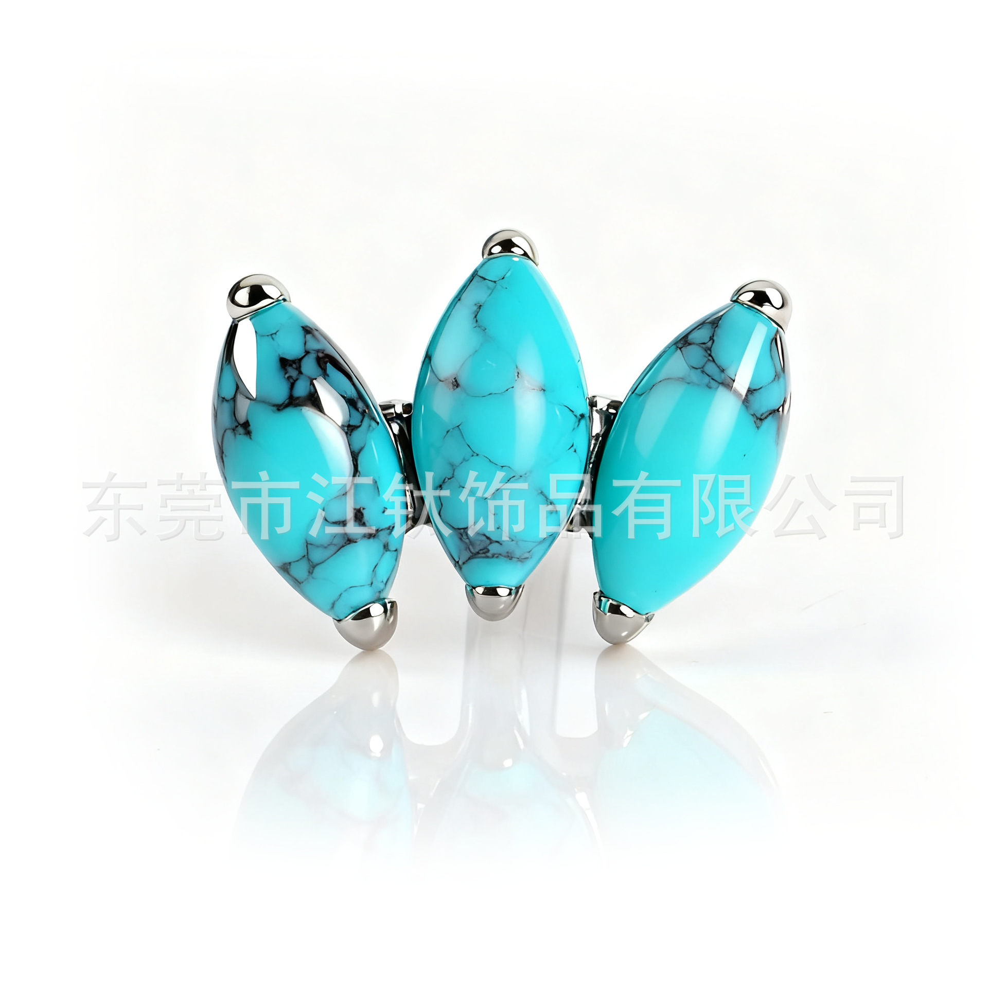 G23 Titanium Alloy Jewelry Head Horse Eye Leaf Natural Stone Body Piercing Earrings - Image 5