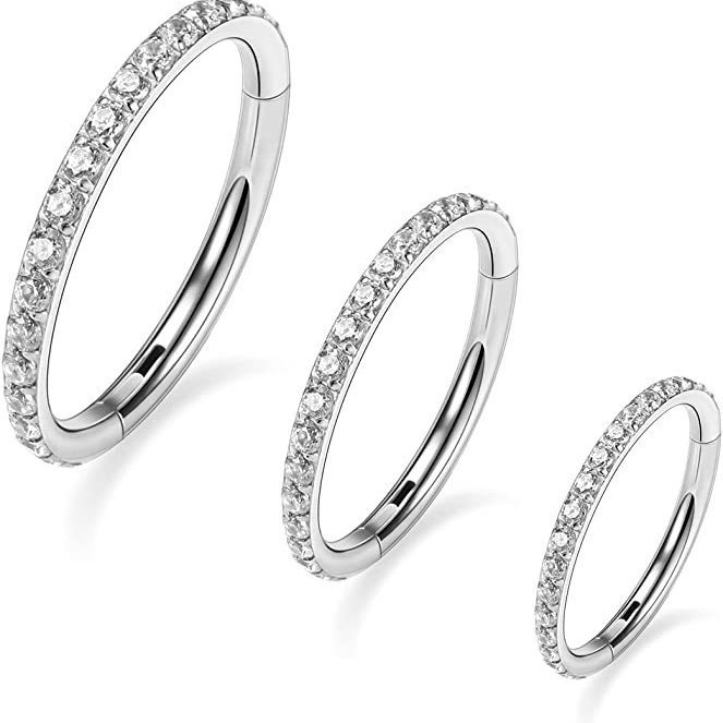 316L Stainless Steel Nose Ring Seamless Hoop for Women Gold Piercing Jewelry - Image 5