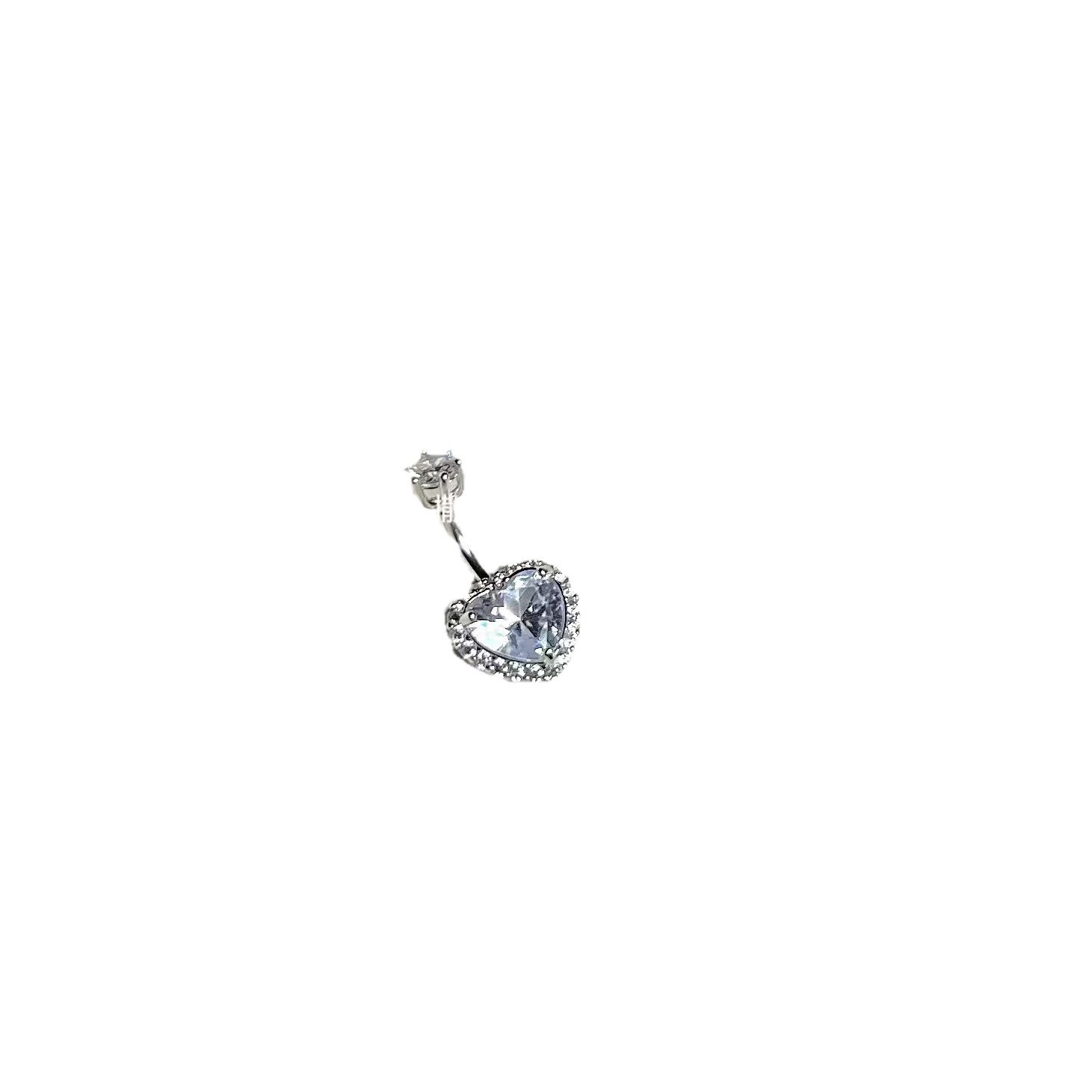 Sexy Love Heart Dangle Belly Button Ring 316L Surgical Steel Navel Piercing Jewelry - Image 5