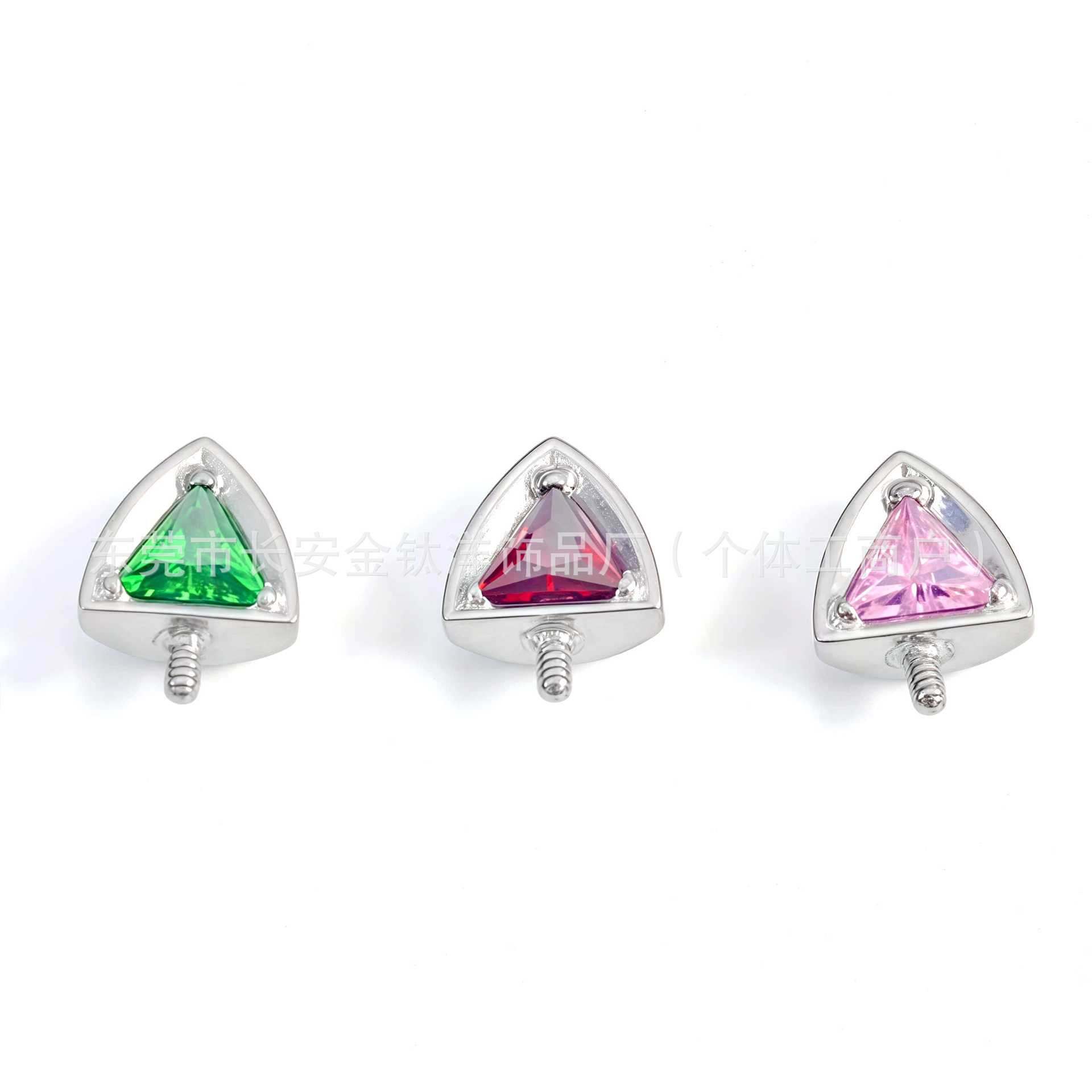 F136 Titanium Cat Ear Devil Nail 5A Zircon Ear Bone Stud G23 Titanium Alloy Body Piercing Jewelry - Image 2