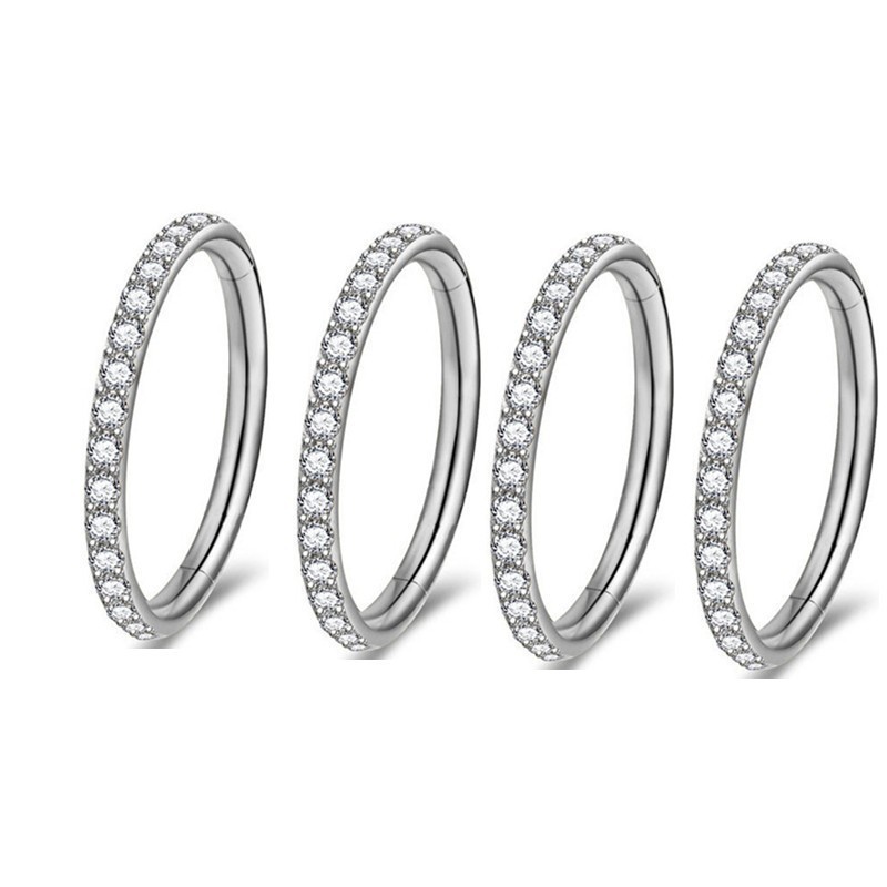 316L Stainless Steel Nose Ring Seamless Hoop for Women Gold Piercing Jewelry - Image 2