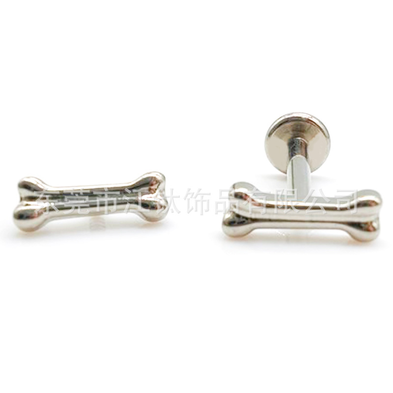 G23 Titanium Dog Bone Barbell Ear Cartilage Lip Piercing Jewelry 1.2x10mm Gold - Image 5