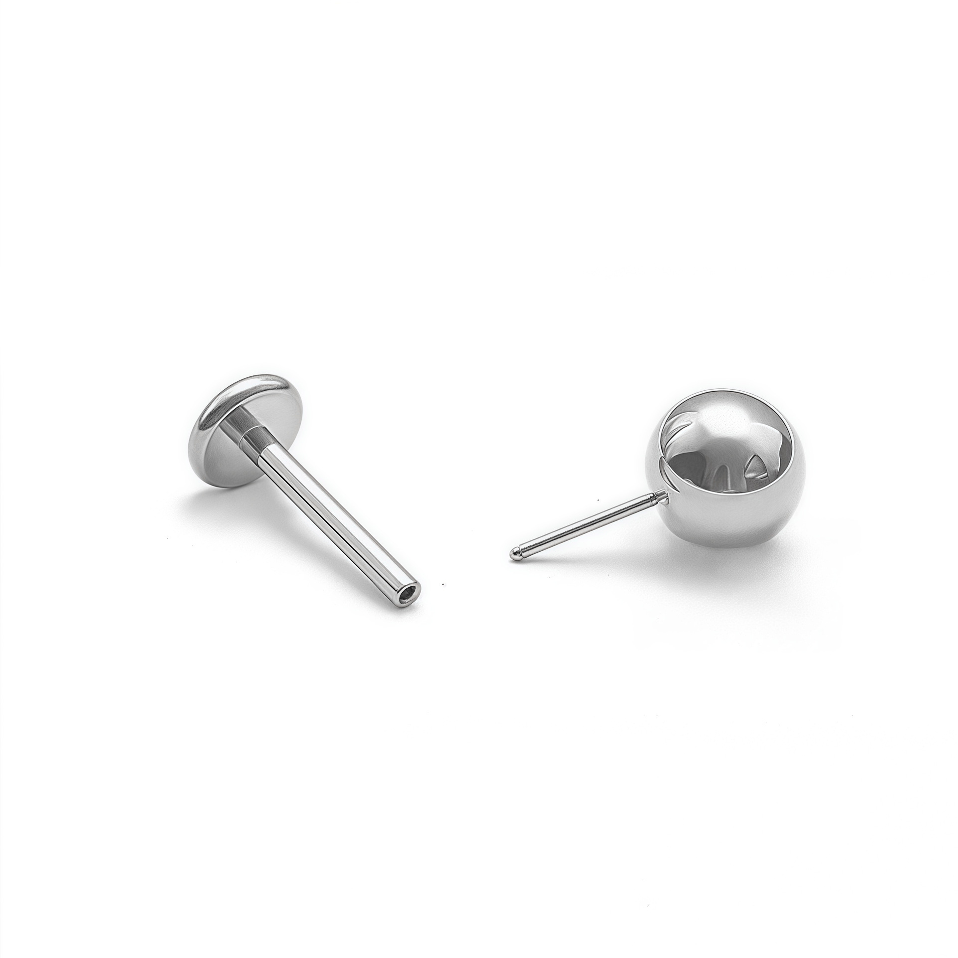 F136 Titanium Earring Ball Plug-in Labret Stud Ear Bone Nail G23 Titanium Alloy Body Piercing Jewelry - Image 5