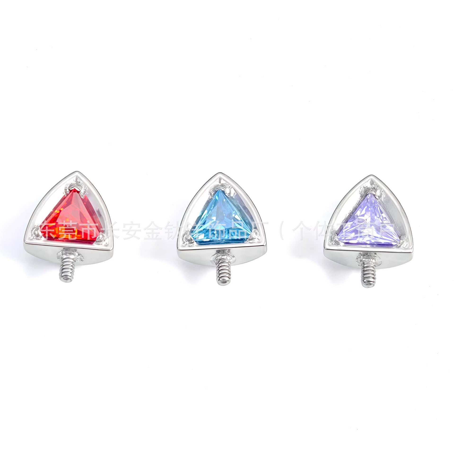 F136 Titanium Cat Ear Devil Nail 5A Zircon Ear Bone Stud G23 Titanium Alloy Body Piercing Jewelry - Image 3