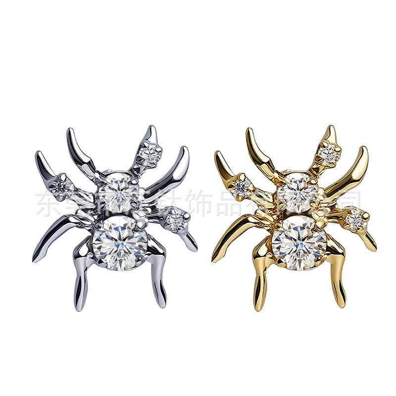 G23 Titanium Alloy Spider Earring with CZ for Cartilage Piercing ASTM F136 Body Jewelry - Image 5