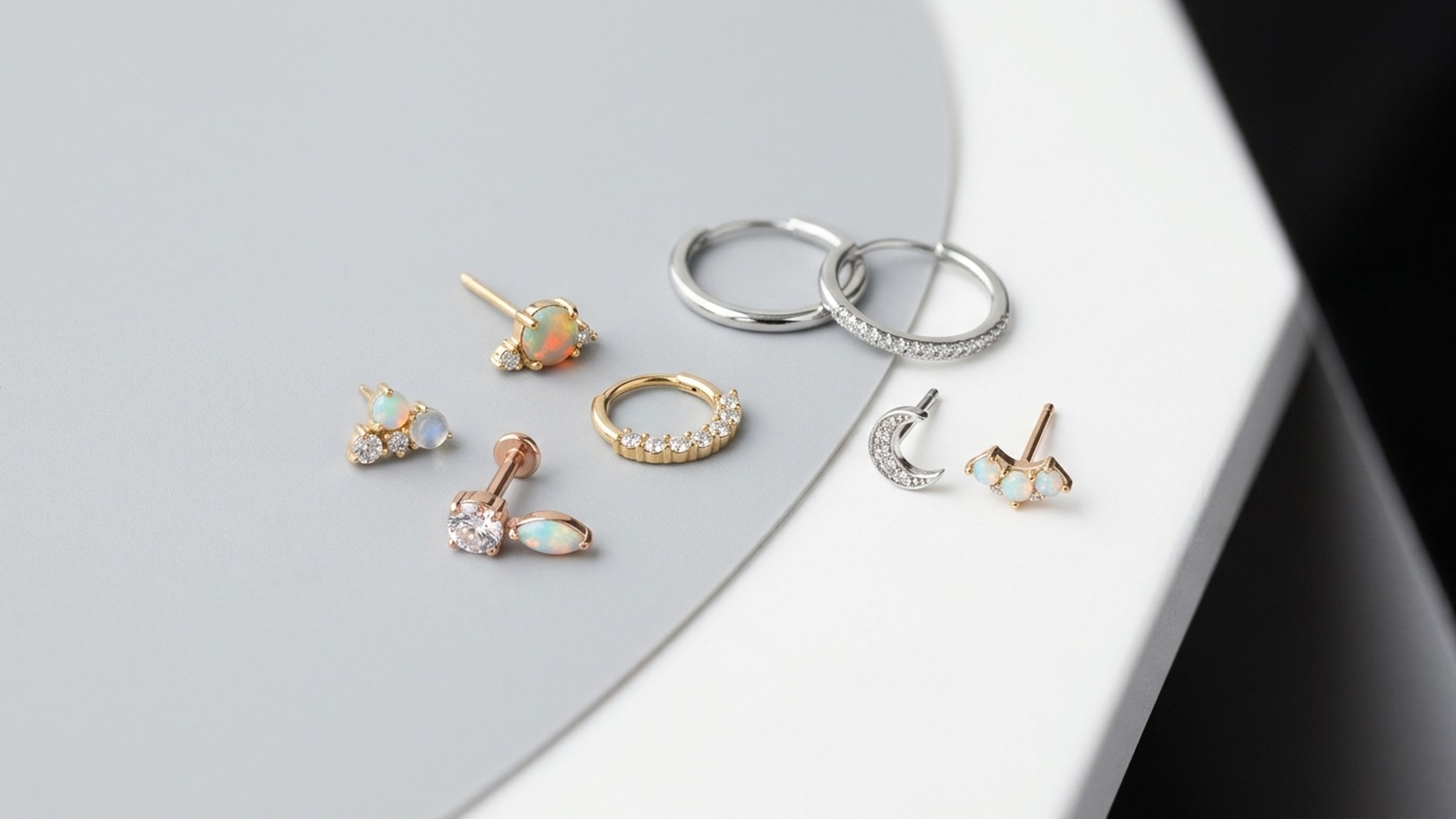 Soft shine piercing jewelry collection